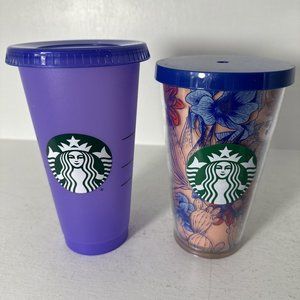 Starbucks Tumbler Cactus Floral Desert Grande 16 Oz Cold Cup Arizona Plus Purple